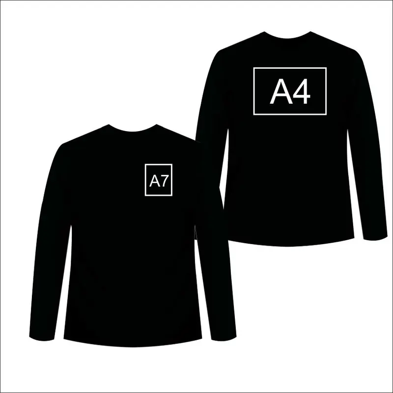 Sablon kaos lengan panjang desain sesukamu custom bebas baju katun Dewasa Pria Wanita 30s 2