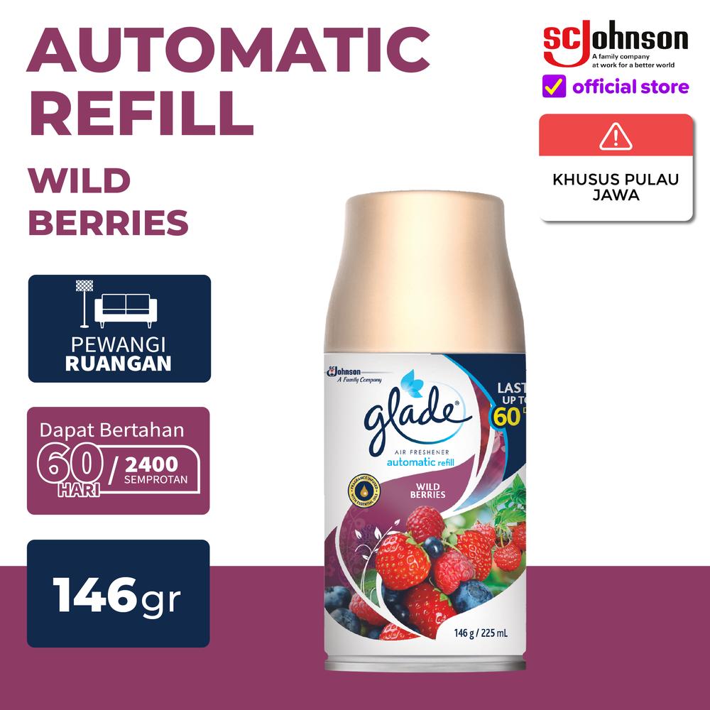 Glade Matic Spray Wild Berries Refill 146gr - Pengharum Ruangan