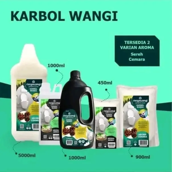 Refil Pembersih Lantai Karbol Wangi - 450ml 0