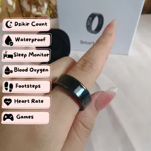 TASBINA - Smart Zikir Ring LED Screen Display Tasbih Counter Accurate Health Monitoring Motion Monitoring