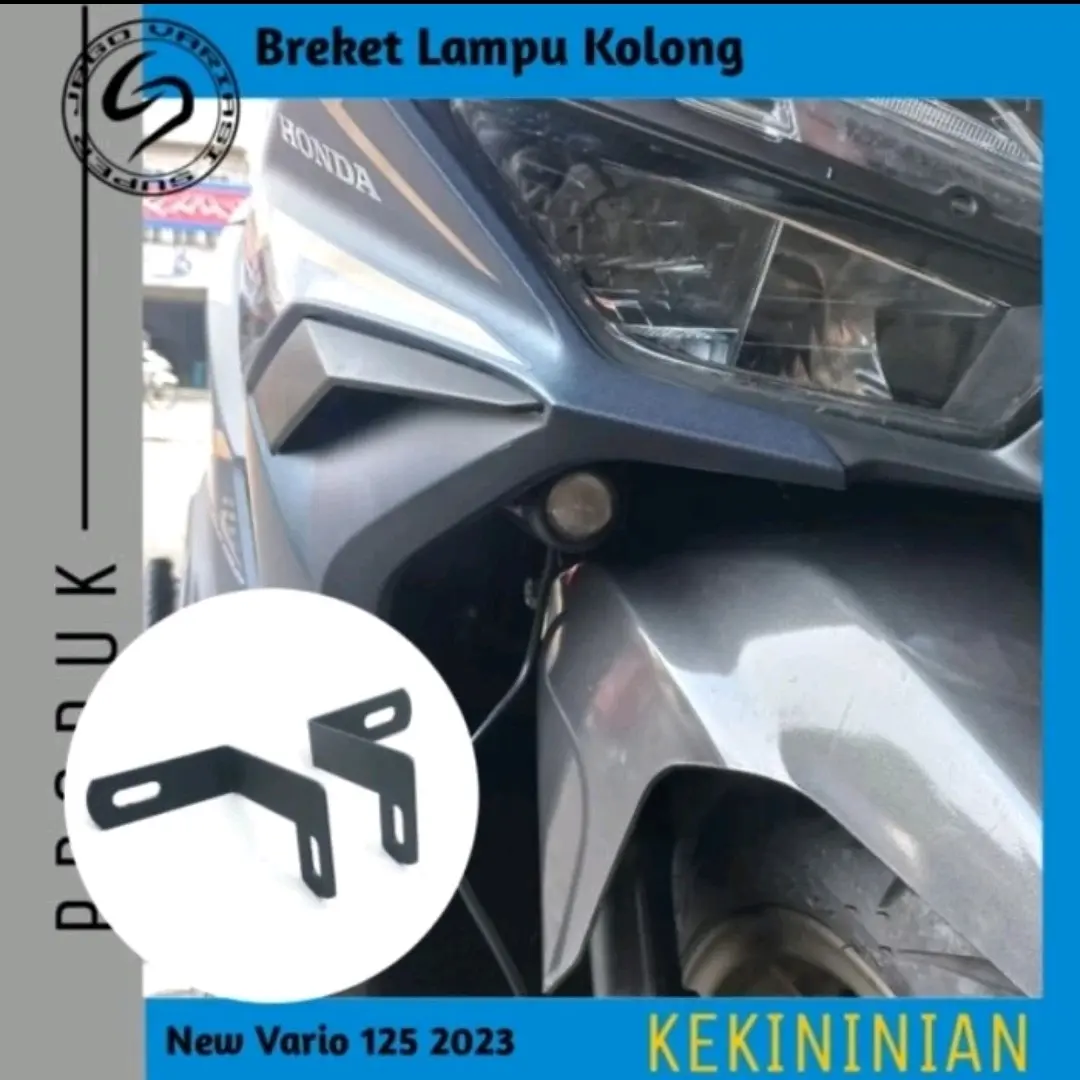 Breket Lampu Kolong New Vario 125 2023 2024 Bracket Foglamp Lampu Tembak Vario New D2 Laser Motorcycle Baut Besi