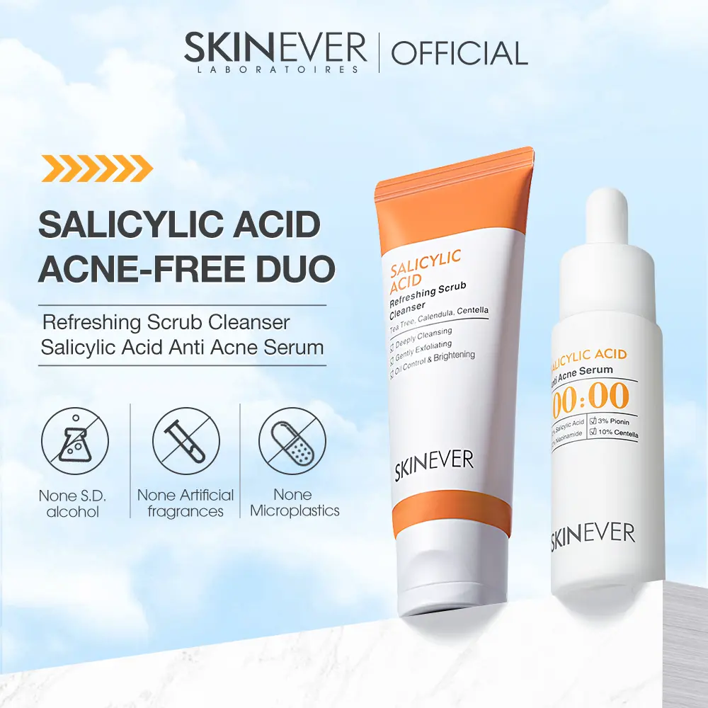 Salicylic Acid Acne-Free Duo Deep cleansing Oil control Lightens acne marks Exfoliates All Skin Types