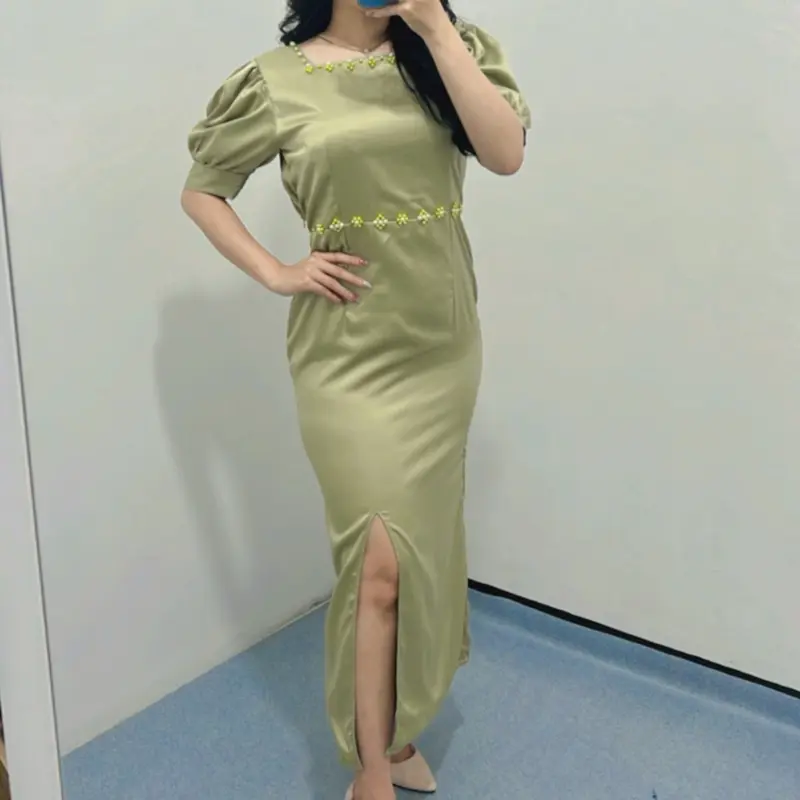 Dress Eca / Dress pesta (Real pick dan premium) Formal Wanita Kondangan Natal Gaun Mewah 3