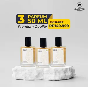 Maestro Parfum 50ML 3Pcs Parfum Pria dan Wanita Bebas Pilih Aroma Perfume Wanginya