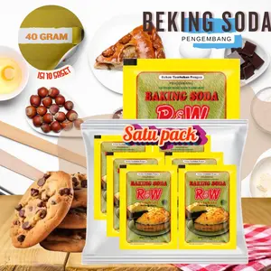 R&W Baking Soda 40gr Isi 10 Sachet – Pengembang Kue & Masakan