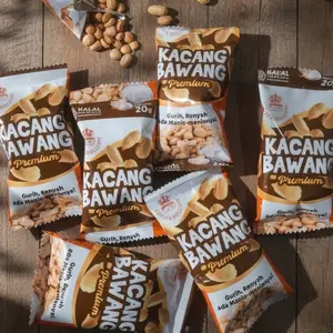 Snack Sachet Ecer/satuan Kacang Bawang premium Food Snacks Goreng Cemilan cahaya brilliant Makanan 20 gram