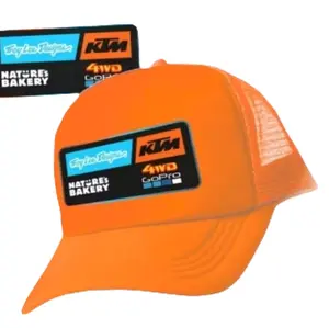 Topi Jaring Sport Chrome Pria Dewasa dengan Logo Troy Lee Designs dan Nature's Bakery Orange Outdoor