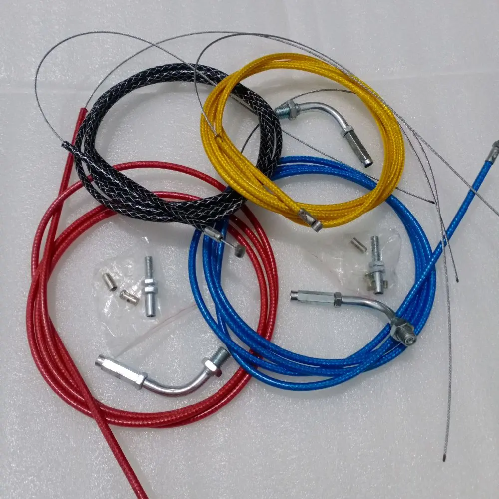 (PROMO TERLARIS) KABEL GAS MOTOR   MotorcycleTHAILAND  SERAT CARBON PANJANG 210  CM PLUS L GAS / TALI SELANG GAS SPONTAN KONTAN