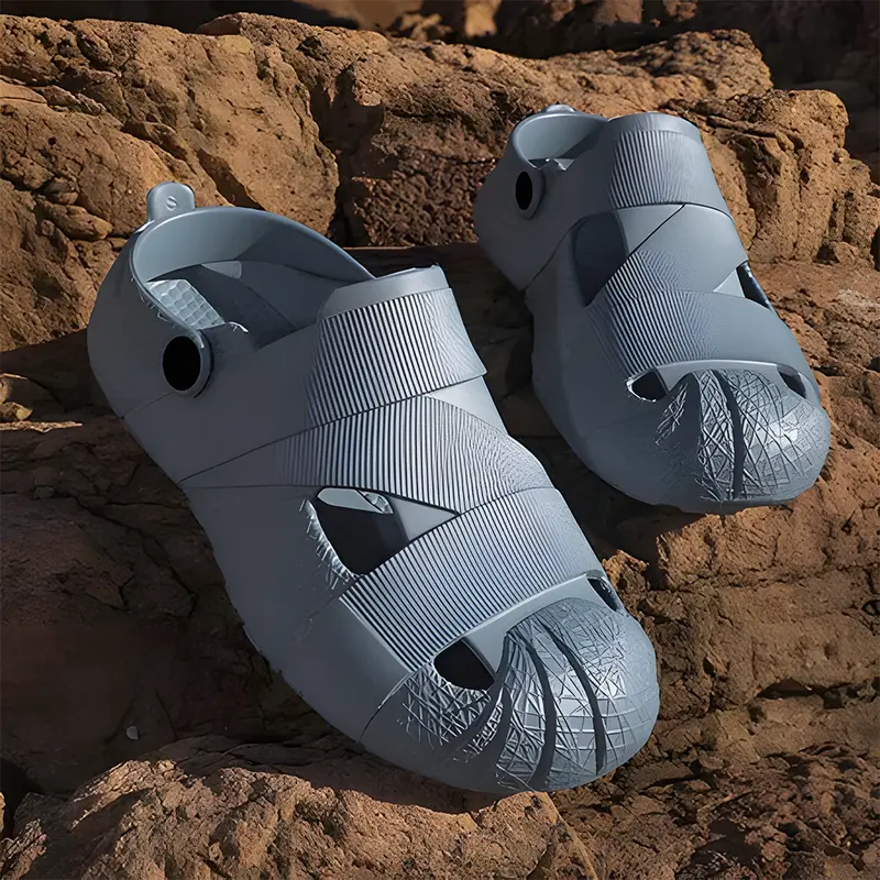 Sendal Slip On Clogs Premium Karet EVA Ukuran 36-44 untuk Pria dan Wanita/Sandal Sepatu Kets Olahraga Luar Ruangan/Sandal Cepat Kering 8