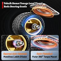 Gambar Troli / Handtruck Lipat - Roda Silent (Sunyi), Material Besi Kuat, untuk Angkut Barang Berat di Gudang & Rumah - 700KG Perak 60*40CM, Tidak ada garansi dari nanwei.id Kab. Tangerang 5 Tokopedia