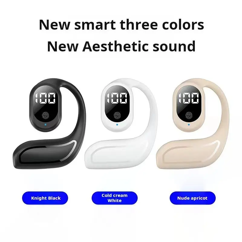 Tai Nghe Không Dây Bluetooth, FN98, Một Tai, Thiết Kế Thời Trang, Cảm Ứng, Màn Hình Kỹ Thuật Số LED 5.3, Nút Tai Giảm Tiếng Ồn, Tai Nghe Nhạc Bluetooth TWS, Thời Lượng Pin Dài 20 Giờ 3