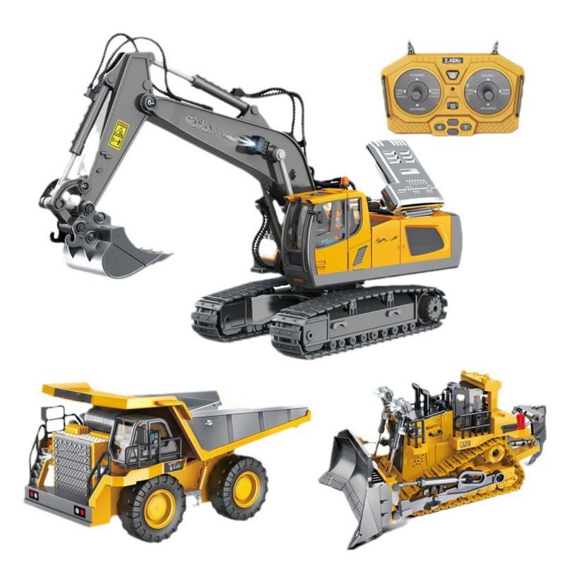 Máy xúc điều khiển từ xa đồ chơi cho trẻ em Toys- Xe Ủi , Xe Ben