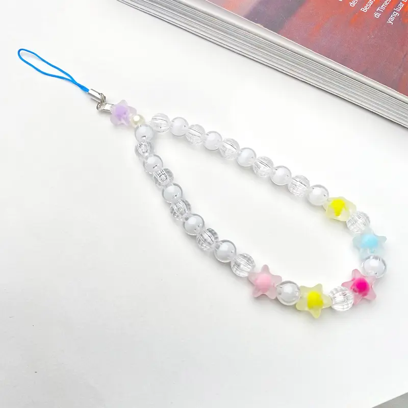 Gantungan HP bracelet gelang / Lanyard HP estetik / Phone Strap Beads / Tali HP / Strap HP Blackpink / Gantungan KameraLanyard Manik Hitam Ponsel Telepon 3
