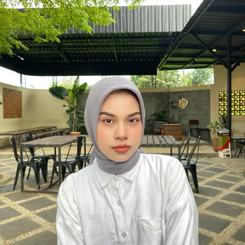 Ash by Aylin - jilbab bella square abu tua Pollycotton Kerudung Wanita Segi Empat