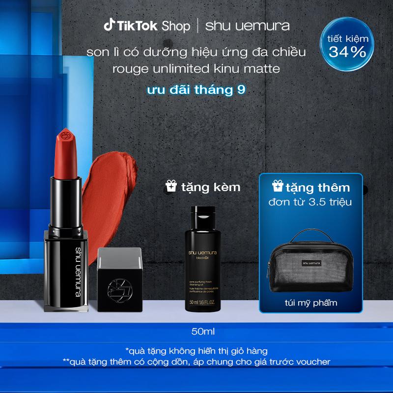 son lì lâu trôi có dưỡng shu uemura rouge unlimited kinu matte 3.3g