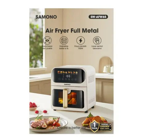 Air Fryer Samono SW-AFW65 Digital Touchscreen Transparan 6,5 Liter Low Watt 1