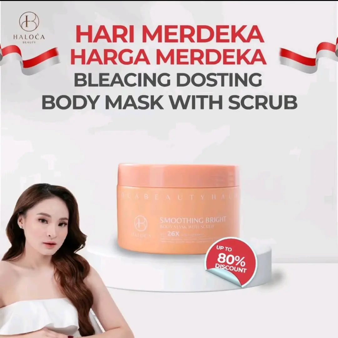 (HALOCA BEAUTY) SMOOTHING Bright Body Mask Bleaching With Scrub White 26x Active ingredient
