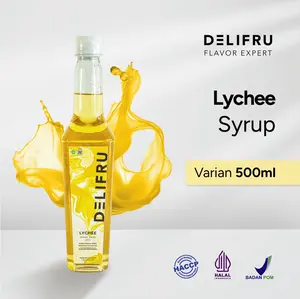 Lychee Syrup Delifru 500 ml - Sirup Leci Premium