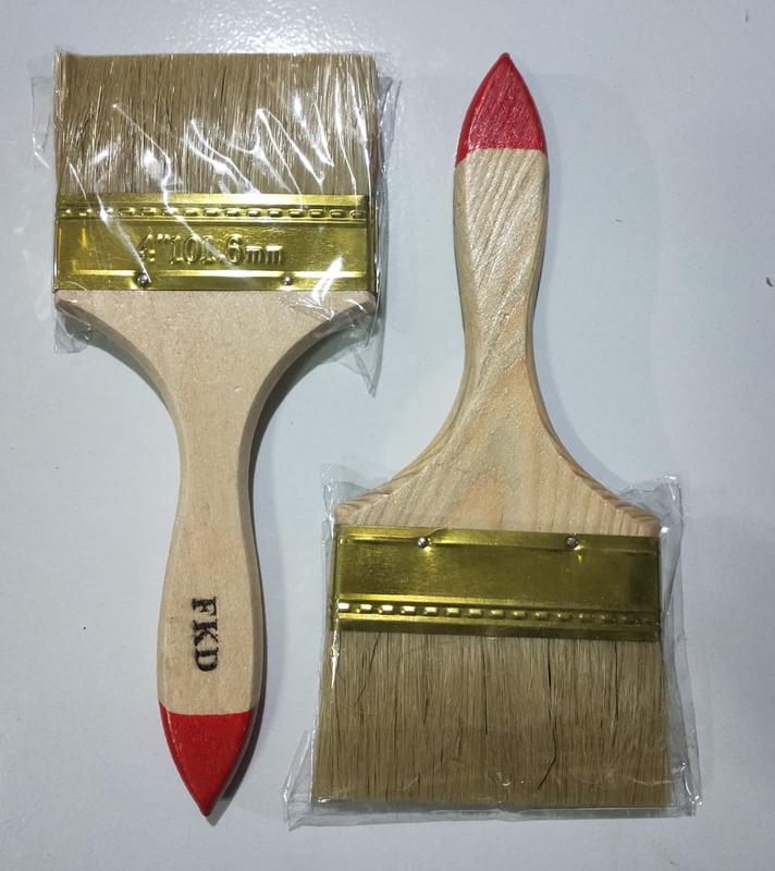 KUAS CAT TEMBOK CAT BESI 4 INCH KUAS CAT KAYU PAINT BRUSH 4" BULU LEMBUT TEBAL 2