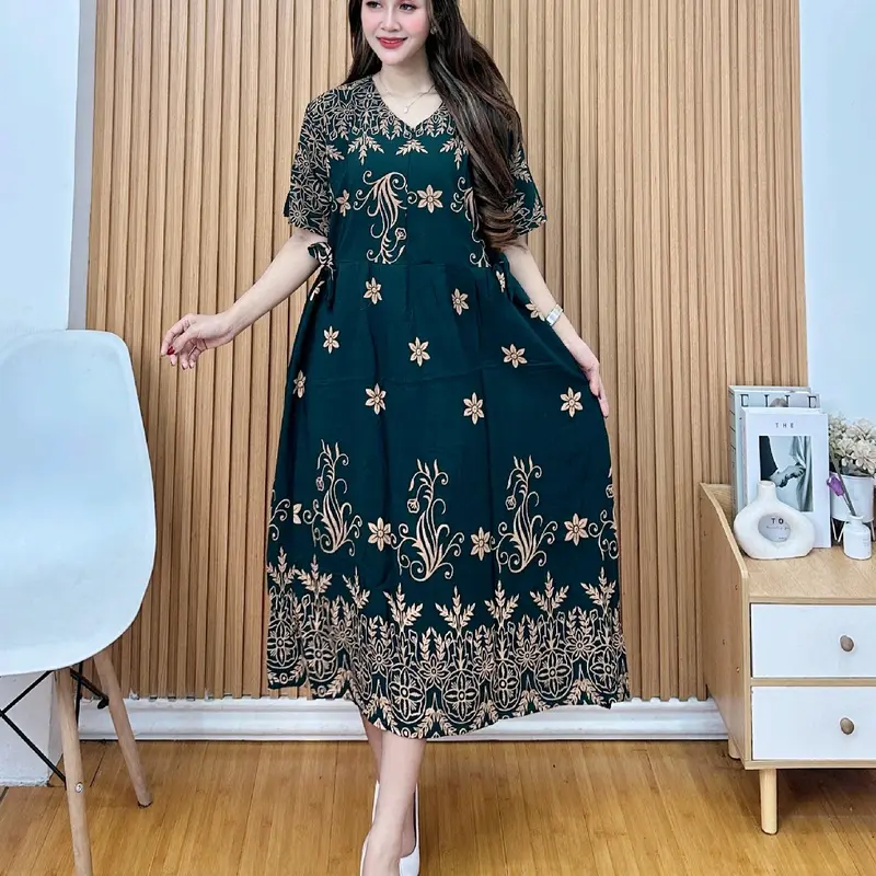 Daster Chibi Motif Terbaru Murah Mewah dari Rayon - Model Panjang Busui Bumil 3