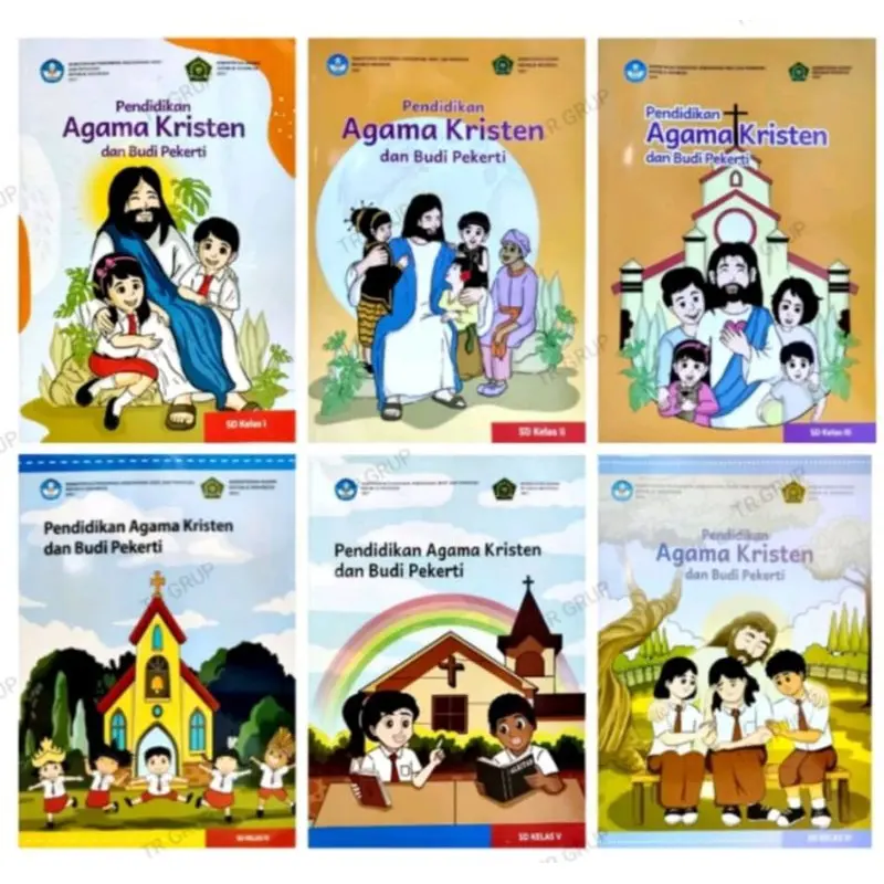 Buku Pendidikan Agama Kristen dan Budi Pekerti SD Kelas 1,2,3,4,5,6 Kurikulum Merdeka
