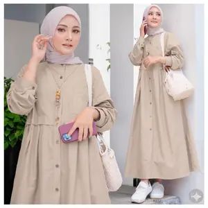 Midi Dress Zasqia Gamis Wanita Muslim Terbaru