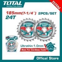 Gambar TOTAL 2 PCS Set mata gergaji TCT ultra tipis 185mm (7-1/4") TAC2331853 Ultra-thin TCT saw blade set dari Totaltoolsmakassar Kota Makassar 1 Tokopedia