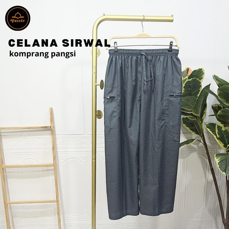 Celana Sirwal Komprang Pangsi Celana Muslim Haji dan Umroh  Pria Dewasa 2