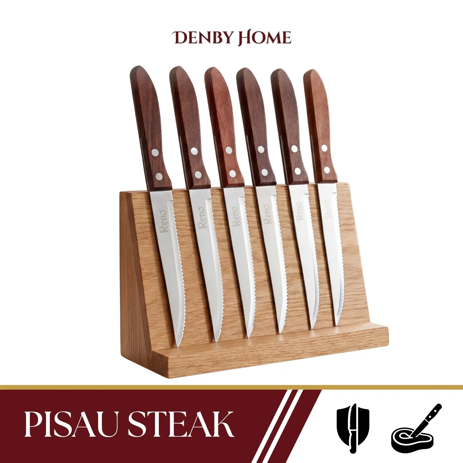 RENO Pisau Steak 6pc/set SK-6FS