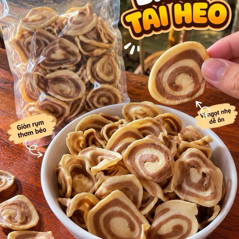 Bánh Tai Heo Giòn Rụm Thơm Béo Vị Ngọt Nhẹ Dễ Ăn