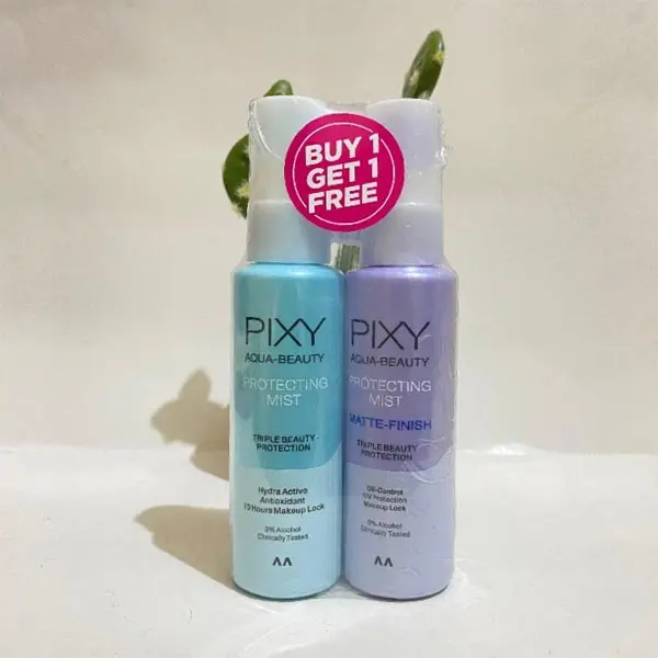 PIXY Aqua beauty Protecting Mist Matte Finish 60ml 100ml Setting Spray Facial Mist Beli 1 Gratis 1 Free_Cerianti 2