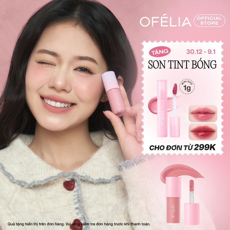   ƯU ĐÃI  Má Hồng Kem OFÉLIA Lolli Liquid Blush  4.6g  