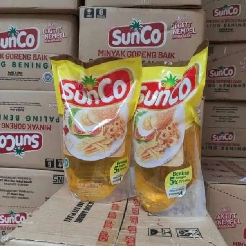 MURAH BANGET ( 2 PCS ) MINYAK SUNCO KEMASAN 2 LITER, MINYAK GORENG BENING, TIDAK CEPAT HITAM DAN MEMYERAP