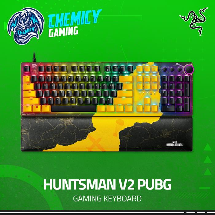 Gambar Razer Huntsman V2 PUBG Edition Optical Mechanical Gaming Keyboard - LINEAR RED dari ChemicyGaming Kota Administrasi Jakarta Pusat Tokopedia