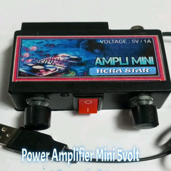 Power Amplifier Mini 5volt 2 Potensio R L Harga Murah Bergaransi - Amplifier