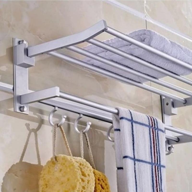 RAK HANDUK KAMAR MANDI GANTUNGAN ALUMINIUM 0