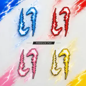Jibbitz Aksesoris Sandal Lightning Flame Aestethic Pin Sandal Petir D-023