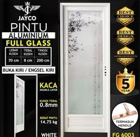 Gambar JAYCO Pintu Kamar Mandi Aluminium Premium Full Glass White - Ambil Sendiri, Kanan dari PTJAYCO Kab. Tangerang 4 Tokopedia