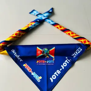 Scarf jota joti 2025 rubah biru limited edition bahan halus mudah di atur dan mengkilap