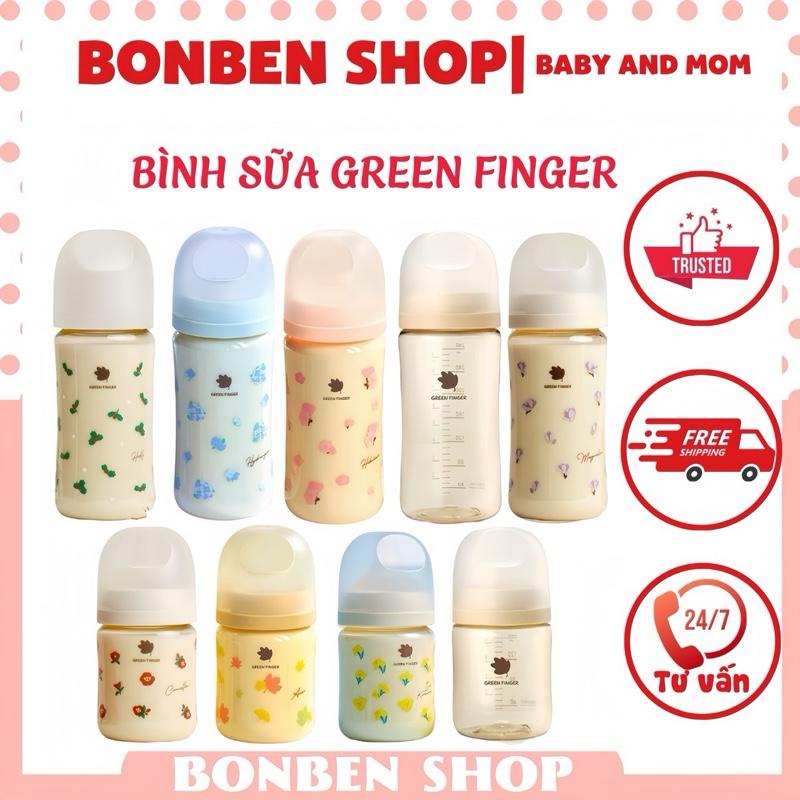 Bình sữa Green Finger nhựa PPSU cao cấp dung tích 160ml 280ml Tách lẻ không hộp