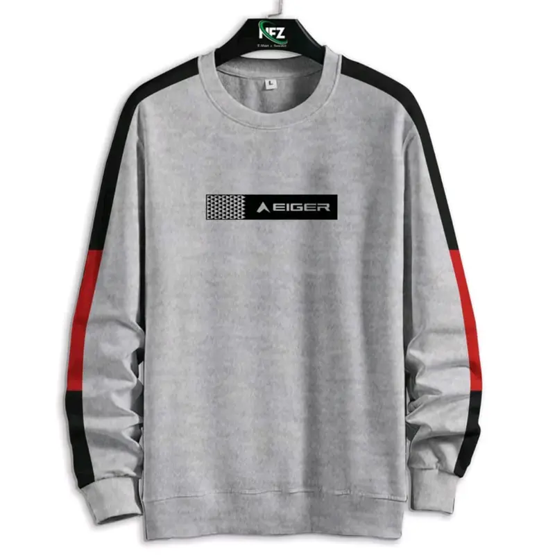 sweater pria wanita jumbo size sampai 7XL Fleece Crewneck Hoodie Nyaman Tebal Distro Sablon Zipper Panjang 4