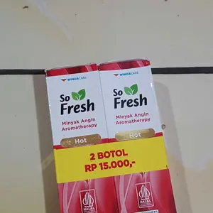 Beli 1 Gratis 1 So Fresh Roll On Minyak Angin Aromatherapy 10ml x2 - Melegakan Hidung Tersumbat Masuk Angin - Asli Tangan