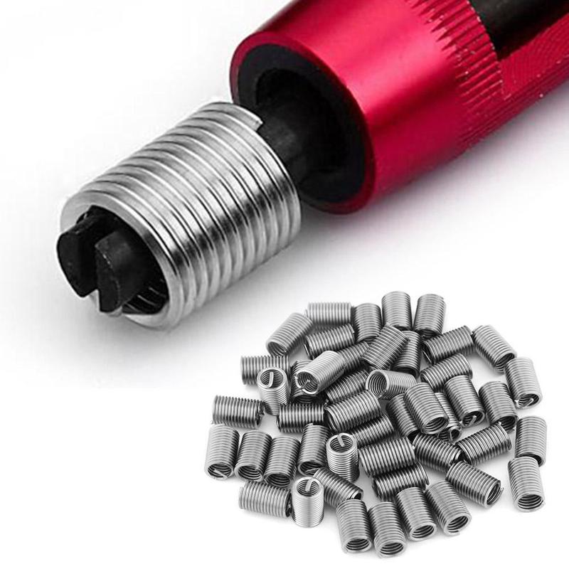 Product Introduction of Helicoil M6 Stainless Steel Thread Insert Repair Damaged Thread 50pcs Tapping Coiled Screw Tap Q3Q3 25