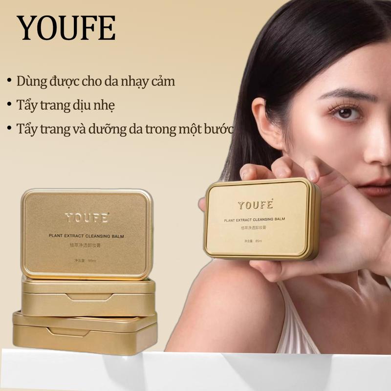 Kem Tẩy Trang YOUFE Được Làm Bằng Tinh Chất Thực Vật Tự Nhiên Nhẹ Nhàng Cho Da Không Kích Ứng Không Cặn Sau Khi Làm Sạch Thương Hiệu Chính Hãng 100%