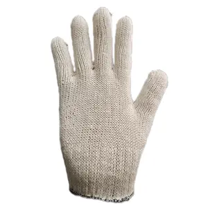 KUDA Benang 5 Sarung Tangan Kerja Berkebun Putih 12 Pasang Sarung Tangan Rajut Kain Katun untuk Proyek Peternakan Pabrik Tukang Kebun Cleaning Service Ibu Rumah Tangga