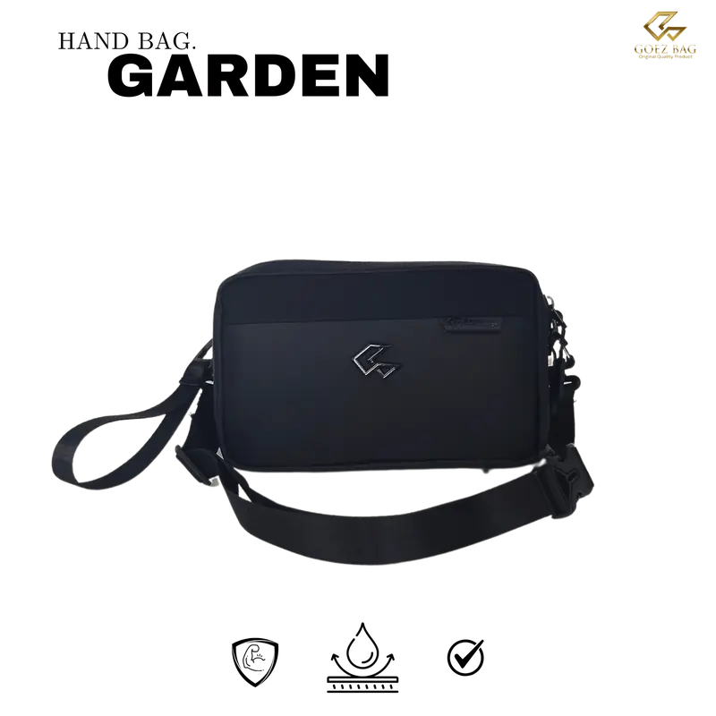 Tas murah Berkualitas GOEZ BAG- Handbag Pria GARDEN Exclusive Sling Bag ,Tas slempang Waterproof  Waistbag Clutch Bag Anti Air Anti Bara Api Tas cowok weatherproof Minimalist 1