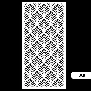 Krawangan PVC Foamboard / Ornamen PVC Foam Board L40cm X 80cm Tebal 5mm / Partisi KODE A9