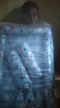 Product Review of kasur bayi plus klambu motif panda biru Bayi Baru lahir Bayi Balita Cewek Cowok bantal empuk guling tenda Tidur Kelambu from R**i 1