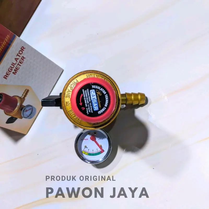 Regulator Kompor Gas Caisar Tekanan Tinggi & Regulator Caisar Smart Silver, Regulator Meter Caisar High pressure. 1