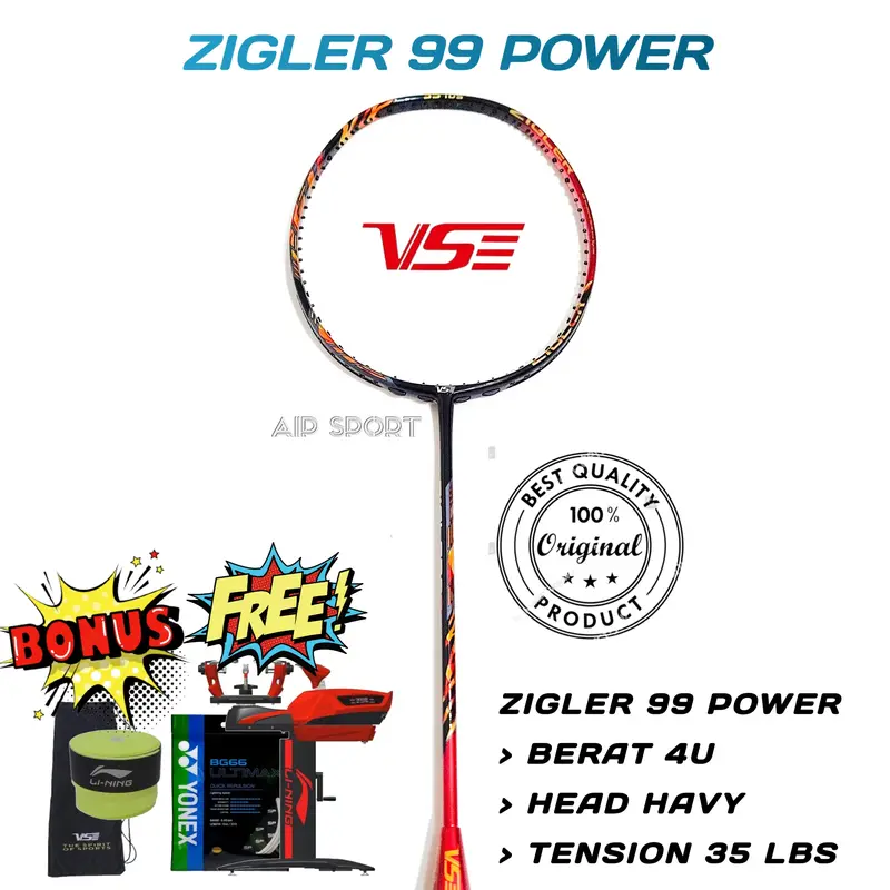 Raket Badminton VSE Original | 28 - 35 Lbs 1